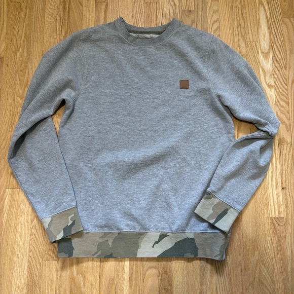 Bench | Grey and Camo Crewneck  Sweater - Picture 1 of 7